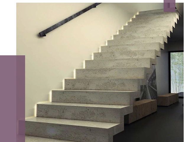 Облицовка бетонных лестниц в Норильске от 4673 руб/м2