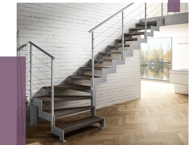 Г-образные лестницы под ключ в Норильске от 37646 руб. | ПРОЛЁТ-Нрл