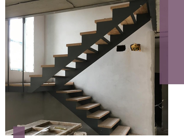 Изготовление лестниц на металлокаркасе в Норильске от производителя