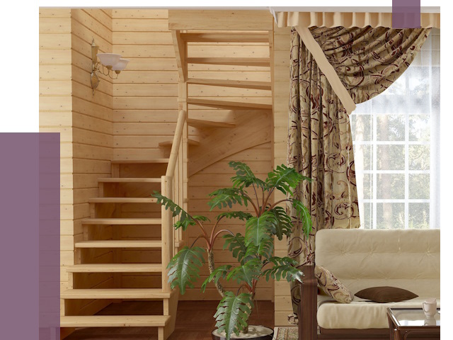 Лестницы для дачи в Норильске от 77109 руб.  | ПРОЛЁТ-Нрл