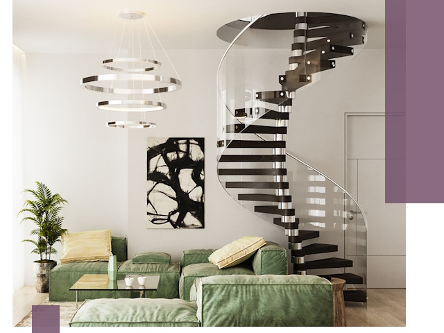 Лестницы для двухуровневой квартиры в Норильске — изготовление и монтаж