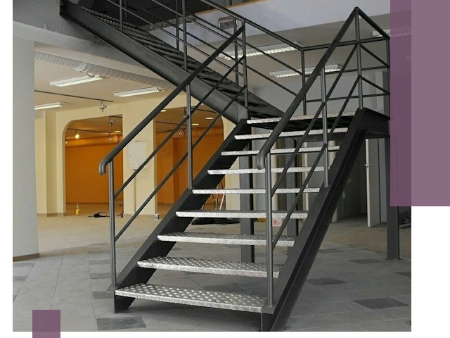 Лестницы для офиса в Норильске: изготовление, монтаж, демонтаж