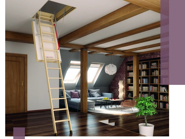 Чердачные лестницы под ключ в Норильске: изготовление и монтаж