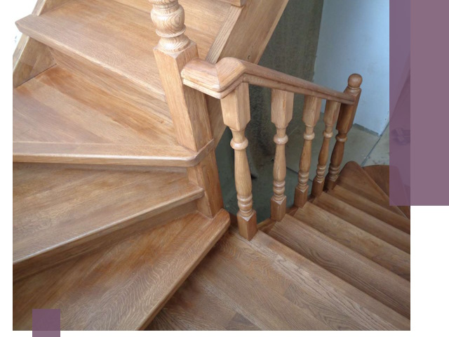 Дубовые лестницы под ключ в Норильске: изготовление и монтаж