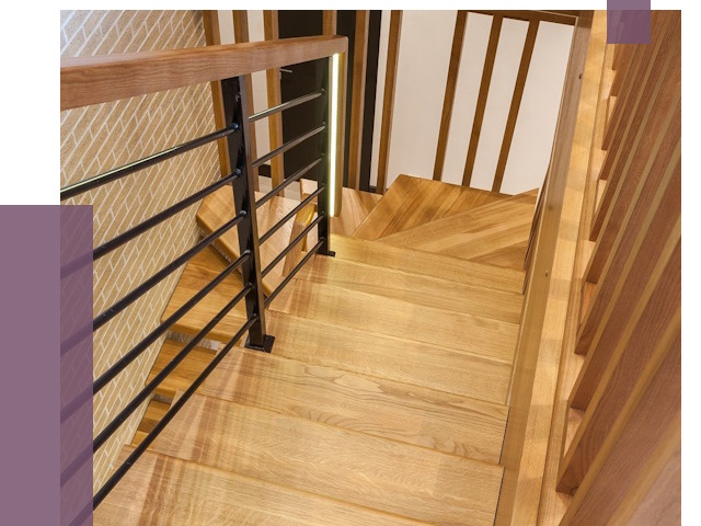 Лестницы из ясеня в Норильске под ключ от 10177 руб. 