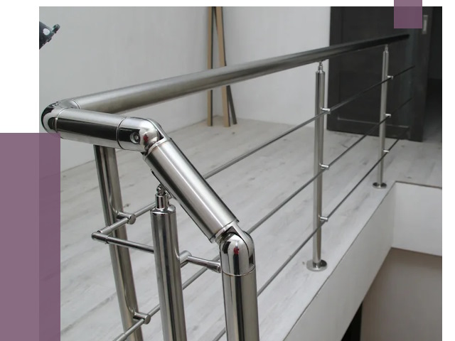 Перила из нержавеющей стали в Норильске от 9139 руб. под ключ | ПРОЛЁТ-Нрл