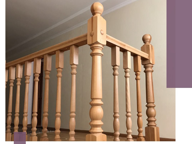 Деревянные перила на заказ в Норильске: монтаж и изготовление