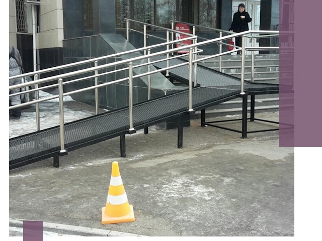 Стационарные пандусы под ключ в Норильске — изготовление и монтаж