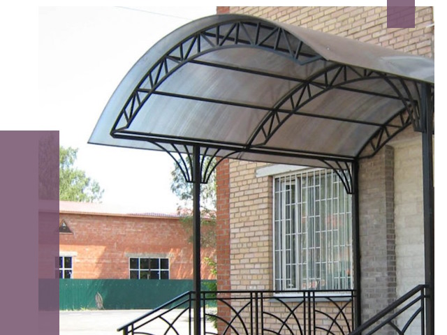 Металлические навесы и козырьки в Норильске от 12981 руб.