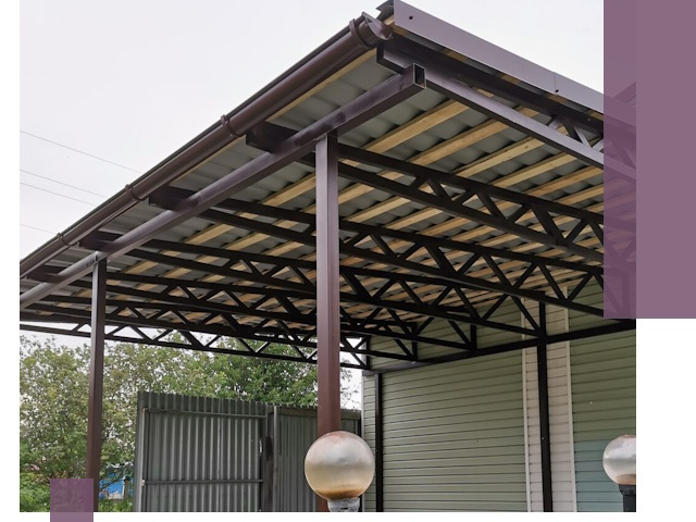 Навесы под ключ в Норильске: изготовление, монтаж и гарантия