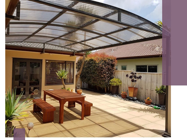 Навесы во двор под ключ в Норильске — изготовление и монтаж