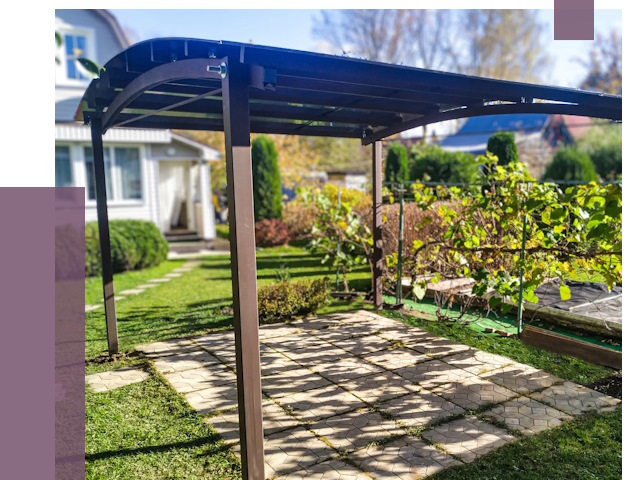 Навесы для дачи в Норильске от 12929 руб. под ключ — ПРОЛЁТ-Нрл