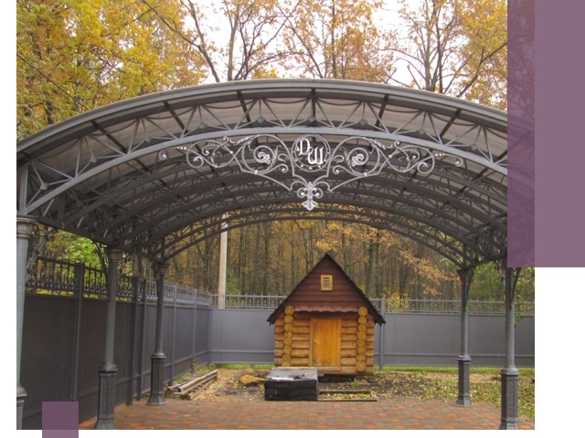 Кованые навесы премиум-класса под заказ в Норильске