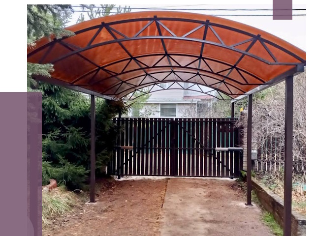 Арочные навесы в Норильске от 12929 руб. — изготовление и монтаж | ПРОЛЁТ-Нрл