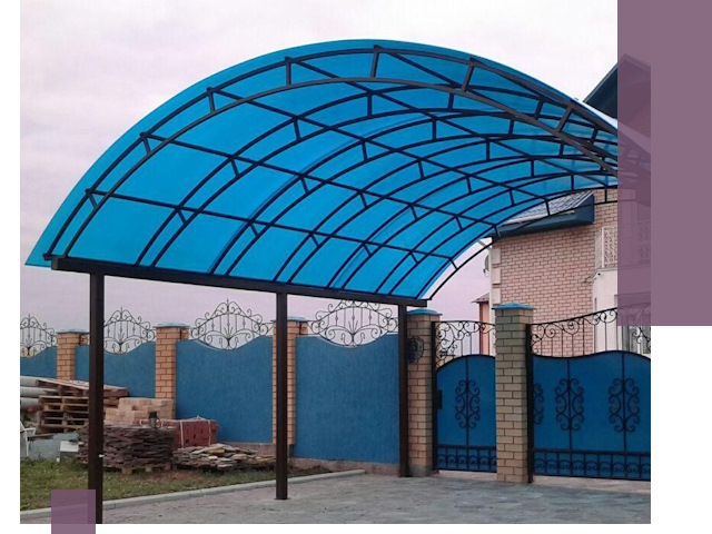 Арочные навесы под ключ в Норильске — изготовление и монтаж