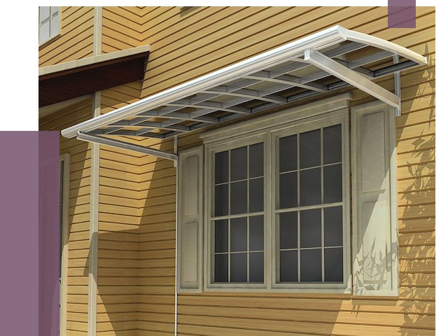 Козырьки над окнами в Норильске от 7737 руб. — монтаж, покупки | ПРОЛЁТ-Нрл