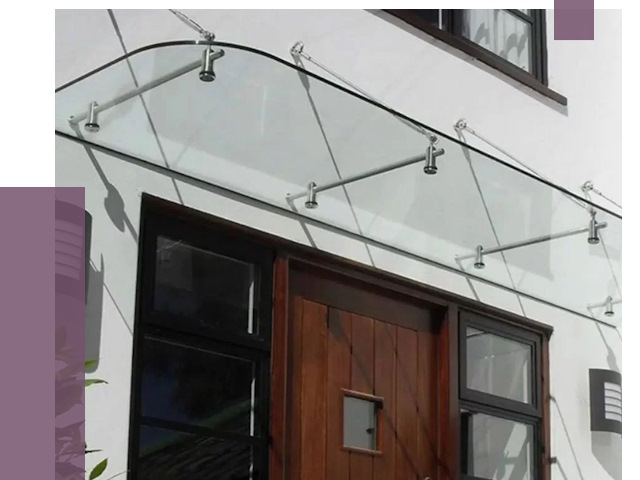 Стеклянные козырьки в Норильске от 19212 руб. | ПРОЛЁТ-Нрл