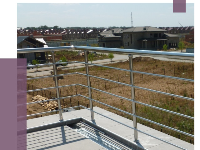 Парапеты из нержавеющей стали в Норильске от 8100 руб. за м² | ПРОЛЁТ-Нрл