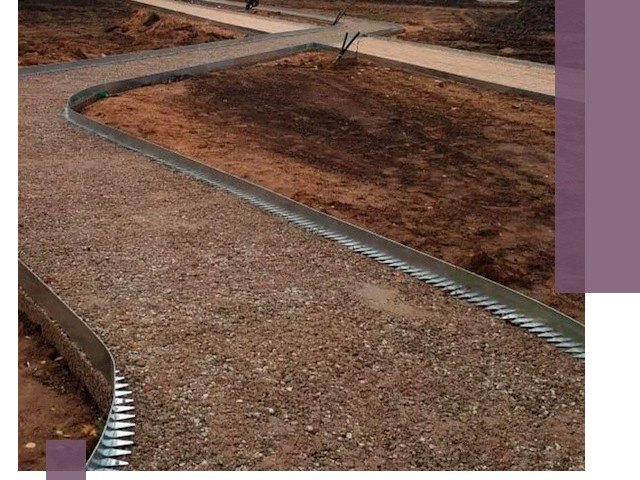 Металлические бордюры под ключ в Норильске — изготовление и монтаж