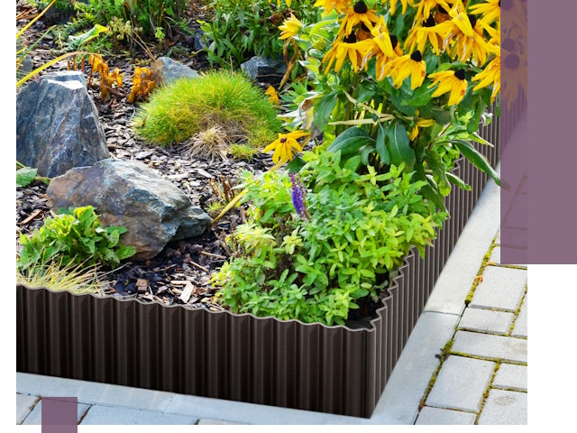 Металлические бордюры для клумб в Норильске — производство и монтаж